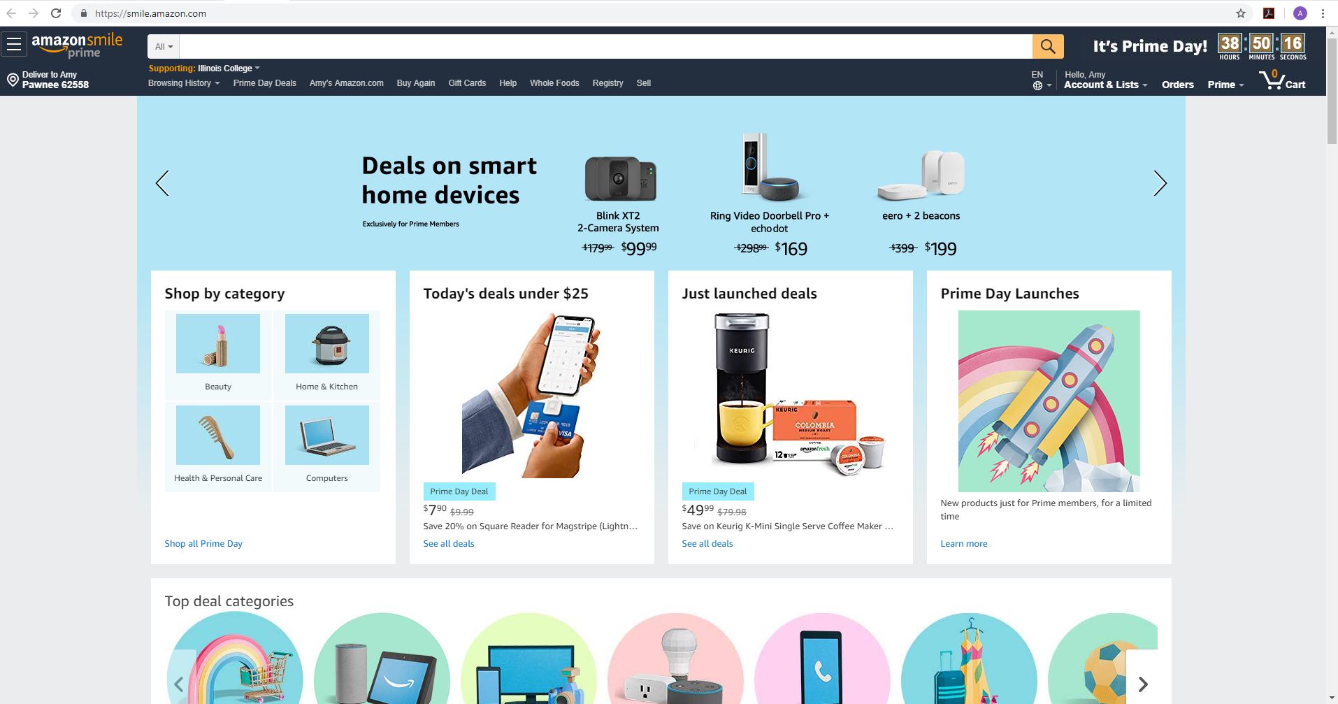 How to set up AmazonSmile on your PC Illinois College